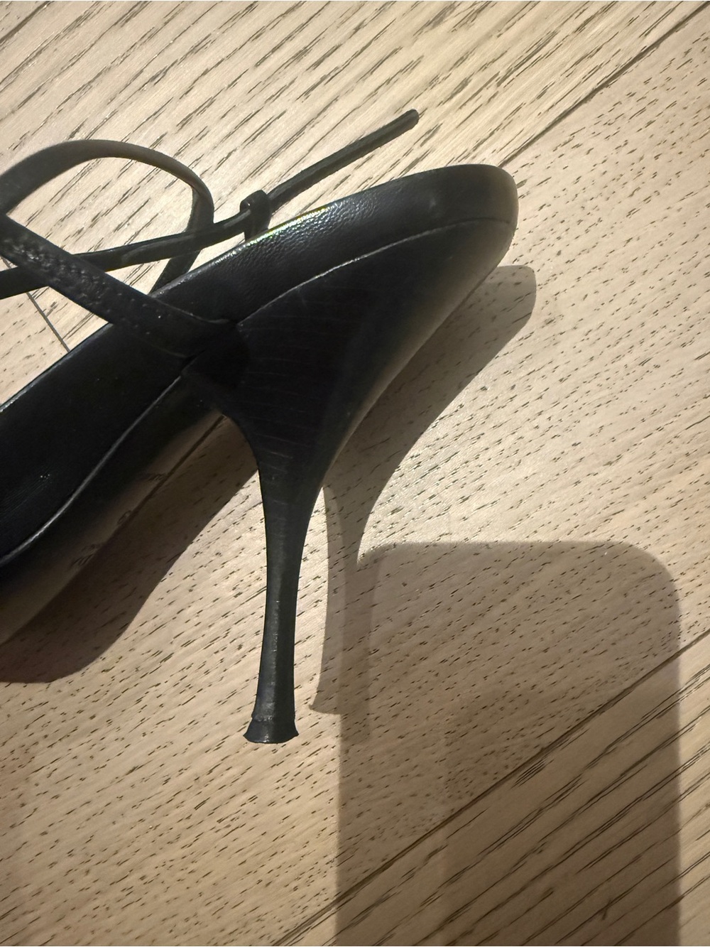 Prada Black Strappy Square-Toe Heels - Picture 8 of 10